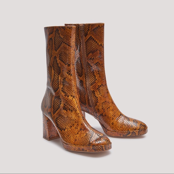 Miista Shoes - Miista Carlota boots in Snakeskin
